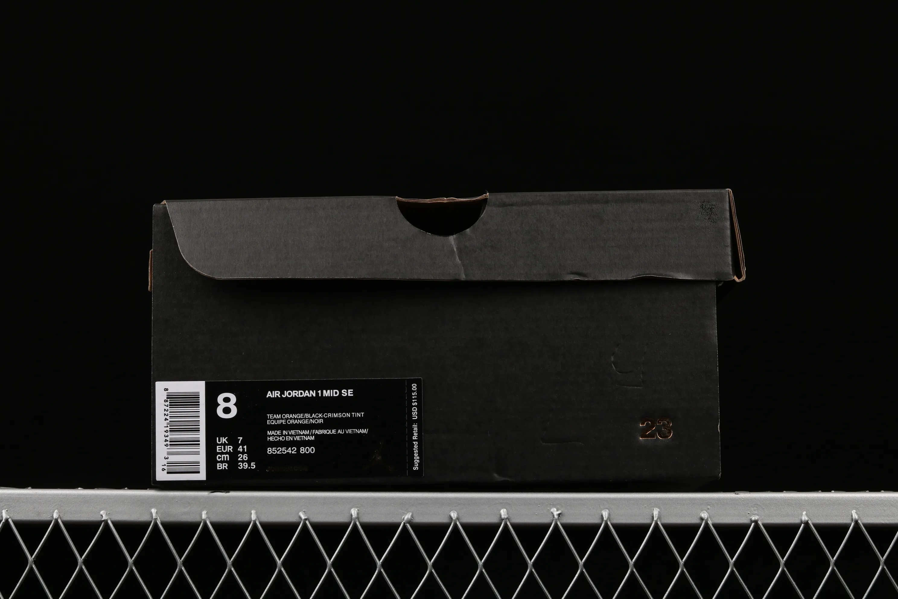 All Categories Air Jordan Jordan Series Basketball Shoes Air Jordan 1 Mid Air Jordan 1 Mid GS Blue Orange Buckle China Full First Layer Authentic Standard 852542-800